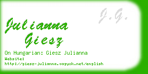 julianna giesz business card